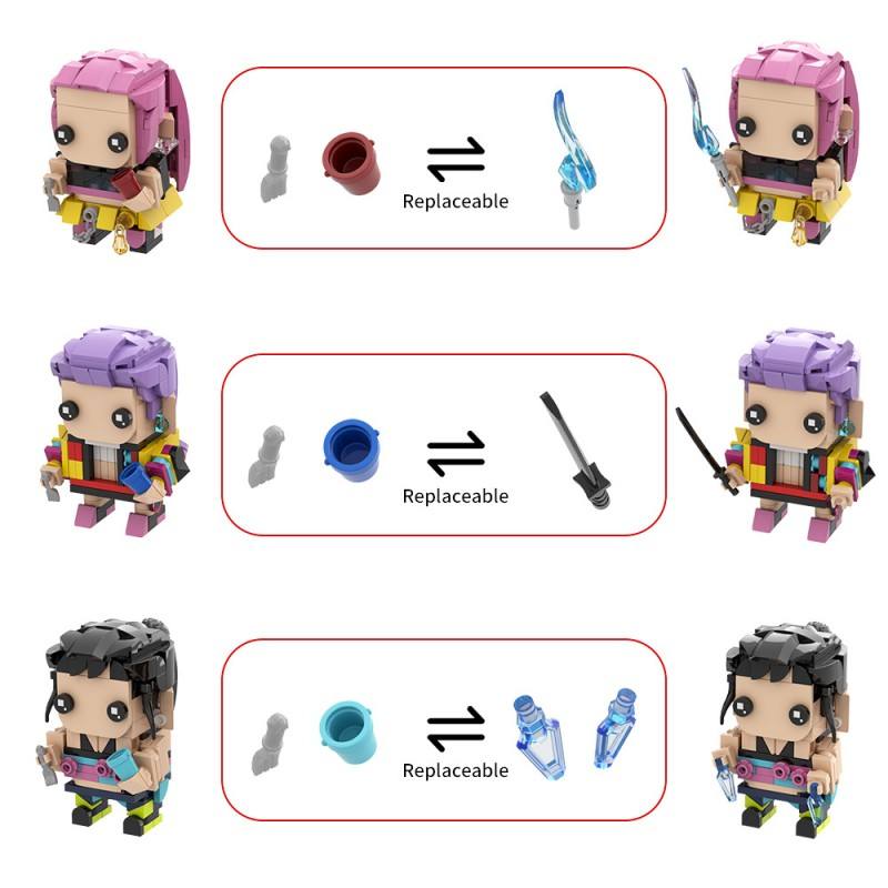 PixelBricks - Build Your Squad! Rumi, Mi-ra & Zoey Set - Image 4